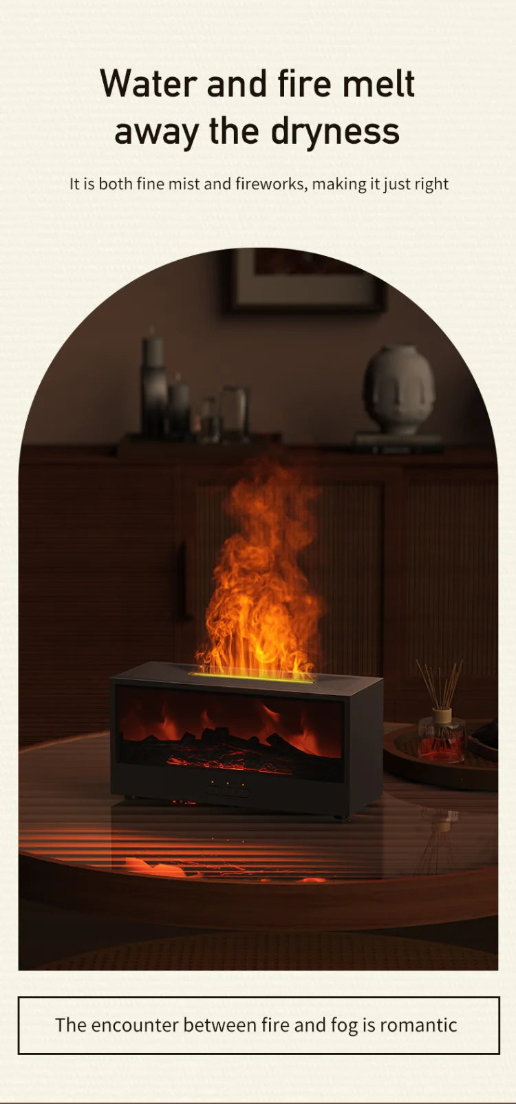 Dyfuzor zapachowy kominek elektryczny 3D Flame